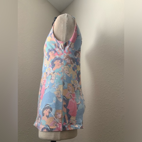 Disney 'Family of Princesses' Girls Sleeveless Open Back T-Shirt - Picture 4 of 9